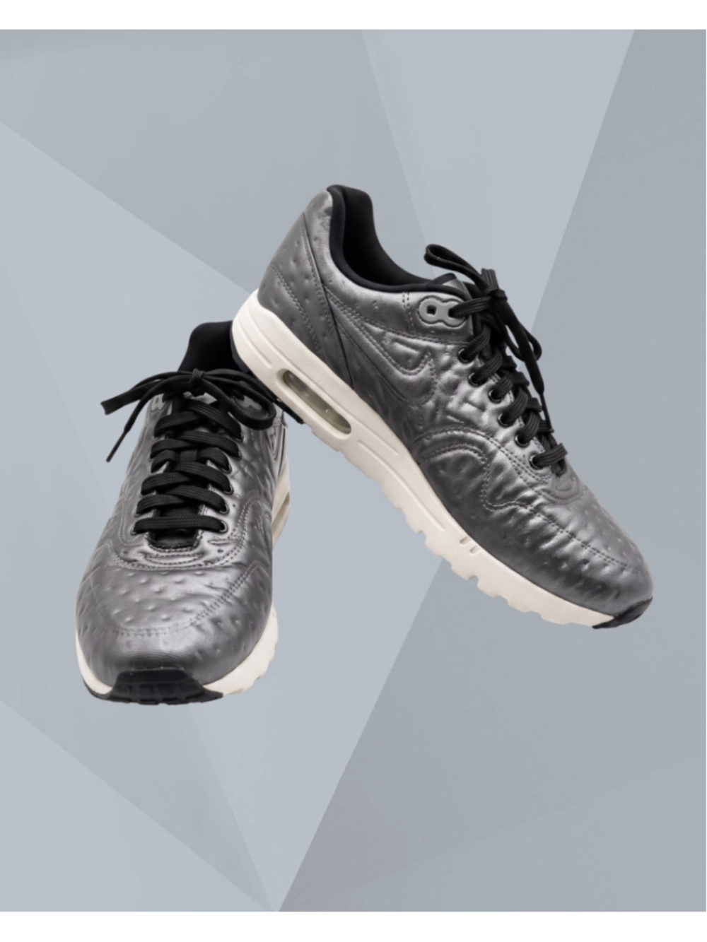 Nike Air Max 1 Ultra Training Sneakers, Ladies Grey 8